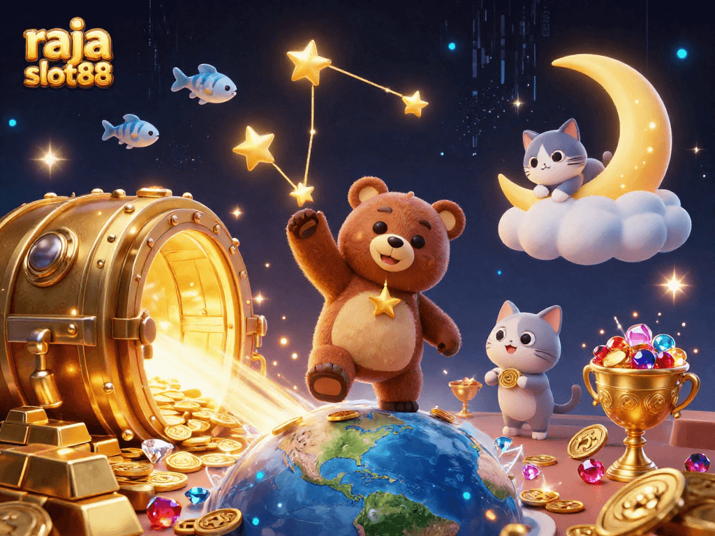 Players win jackpots at raja slot88 with stunning 3D casino treasures and vibrant characters.
