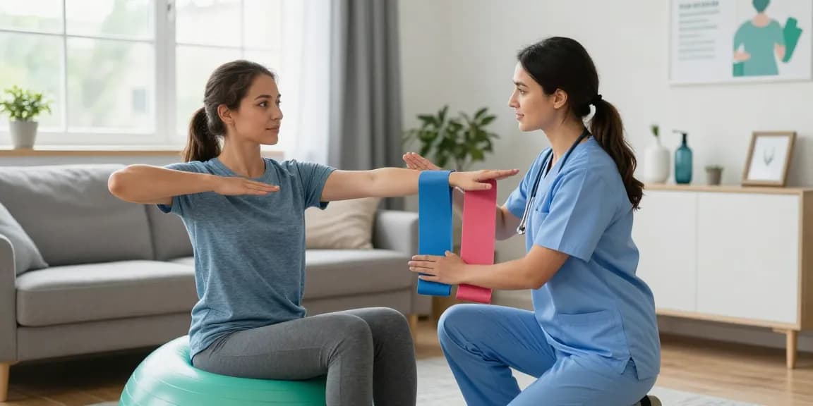 Physio home visits Sydney providing expert patient care in a wellness center with dedicated physiotherapist guidance.