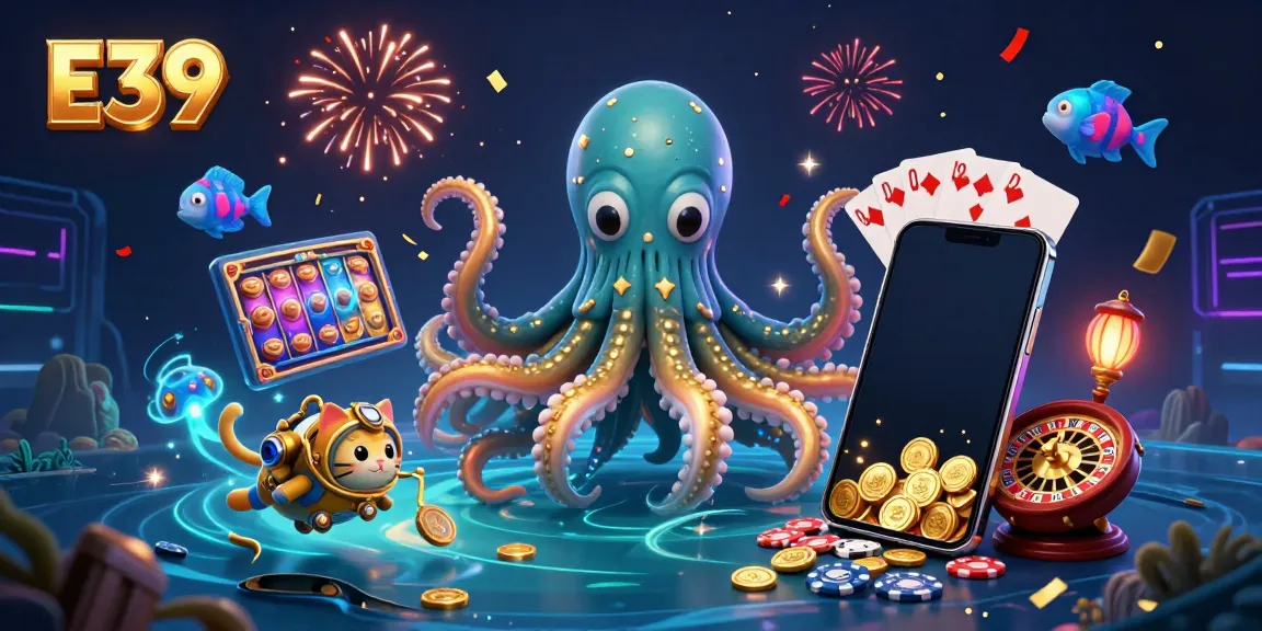 Trải nghiệm E39 tại casino trực tuyến với hình ảnh đa dạng về khuyến mại và trò chơi.