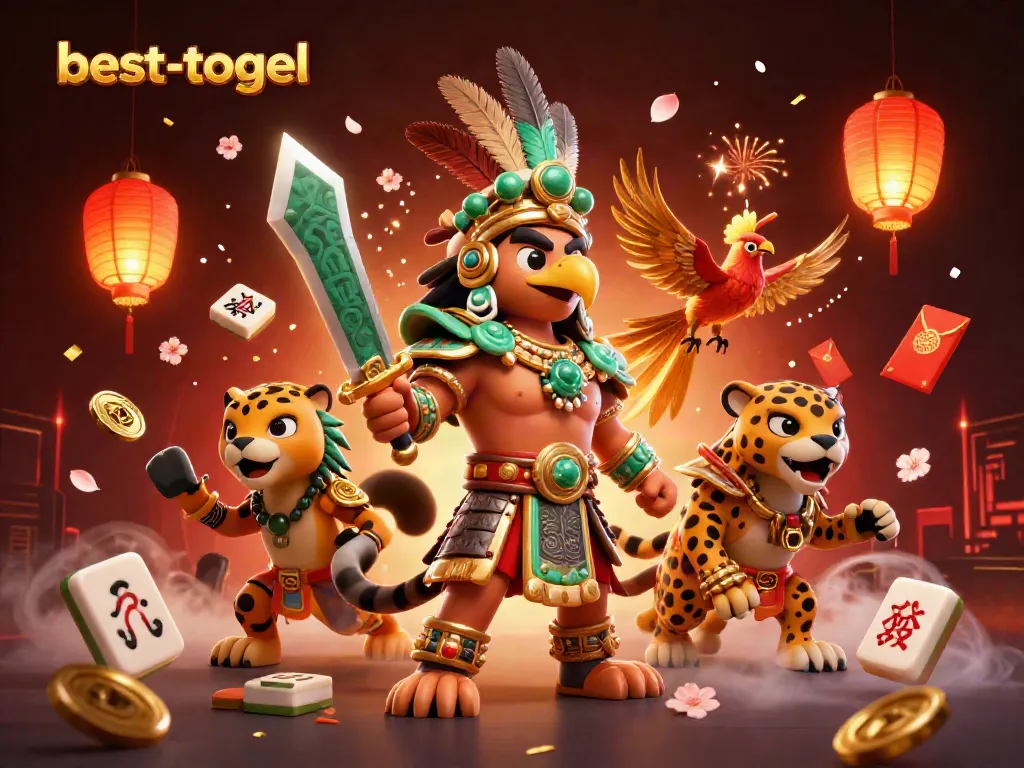 Menghadirkan suasana kemenangan bermain togel di besttogel dengan pejuang Aztec yang mengesankan.