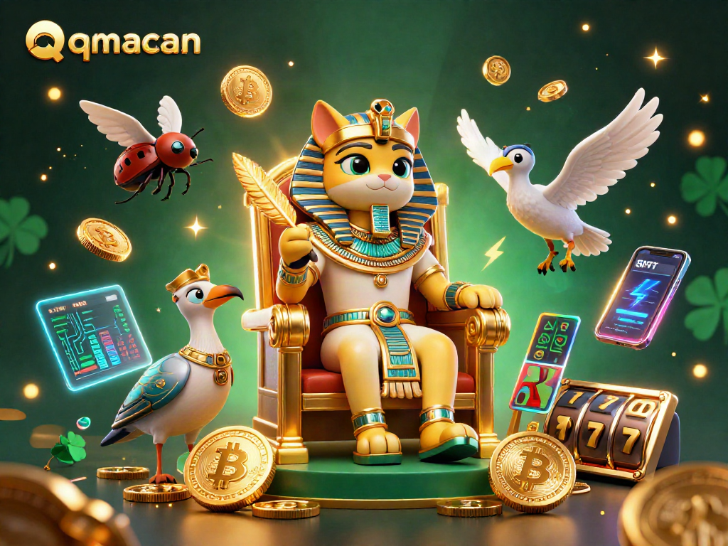 Engage with qqmacan by exploring vibrant 3D casino scenes featuring rich symbols and gambling elements.