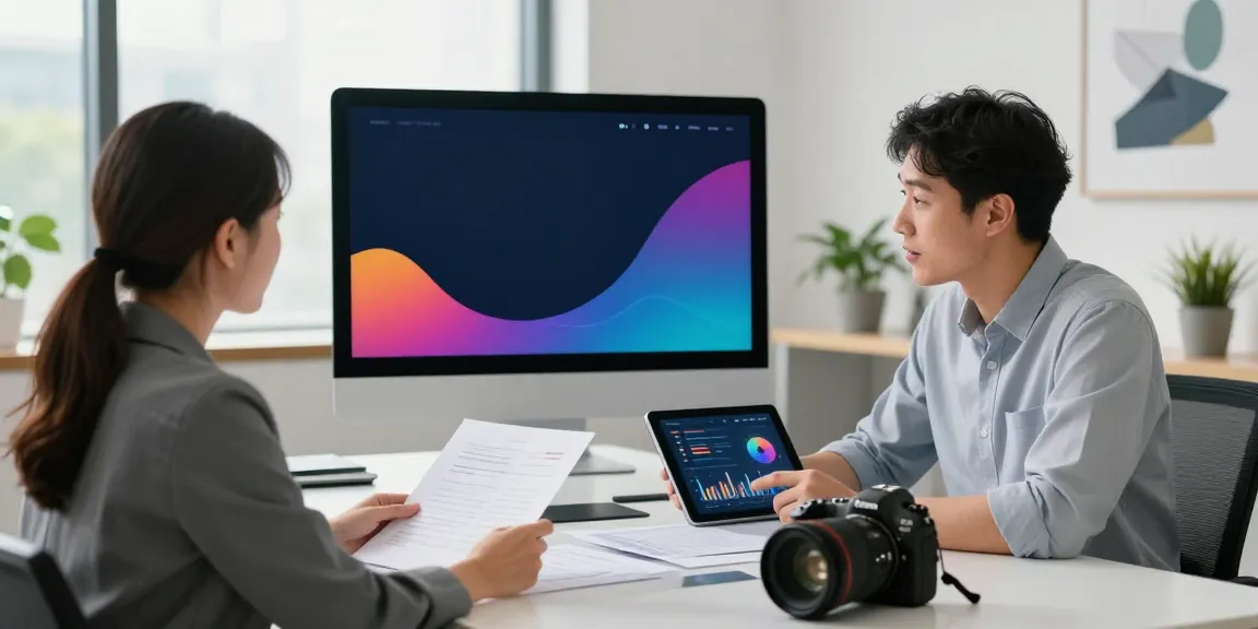 Financial Planner in Sydney consulting with clients in a modern office.