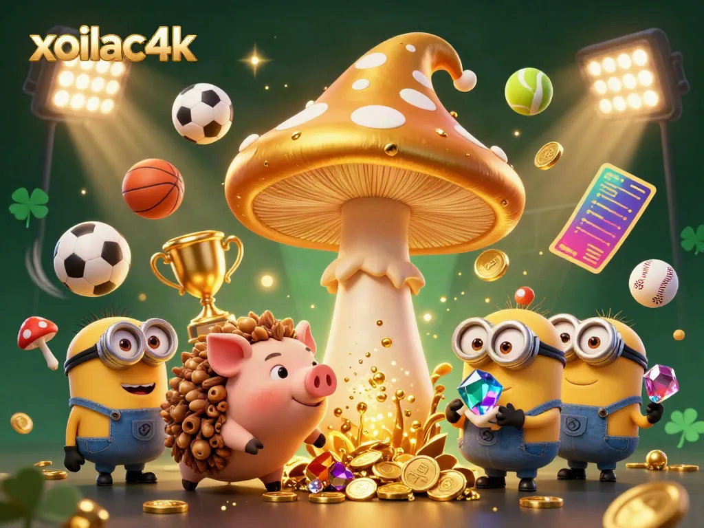 Engage with xoilac4k's immersive online sports betting experience featuring vibrant gambling elements.