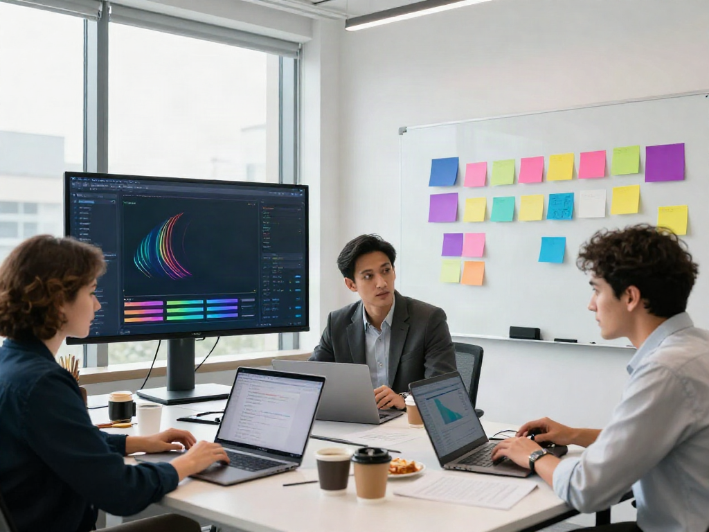 Collaborative team discussing Professional Tax Software in a modern office.
