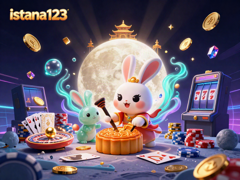 Permainan seru di istana123 dengan kartu poker dan koin emas berkilau.