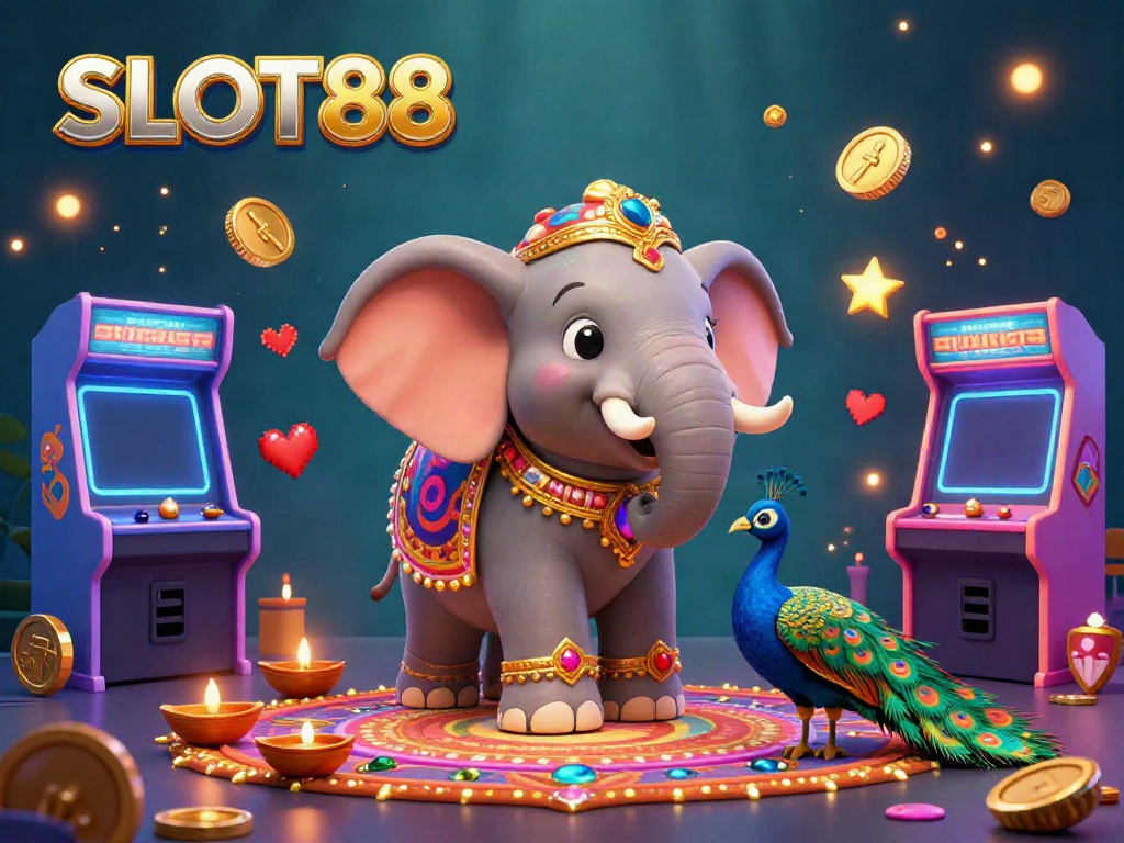 SLOT88 offers an exciting casino experience with vibrant characters and dynamic game elements.