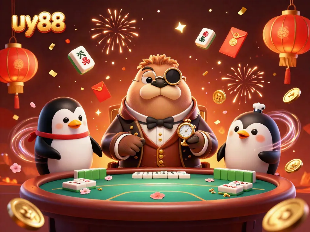 Experience the excitement of uy88 at an underwater casino with vibrant characters and festive elements.