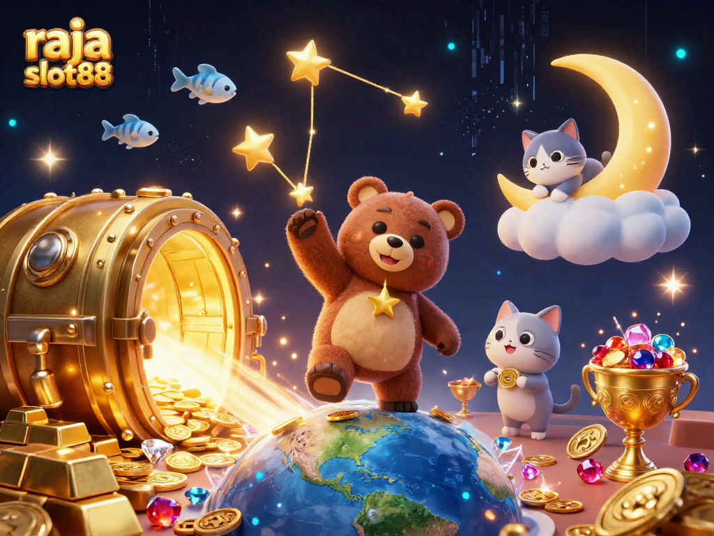 Players win jackpots at raja slot88 with stunning 3D casino treasures and vibrant characters.