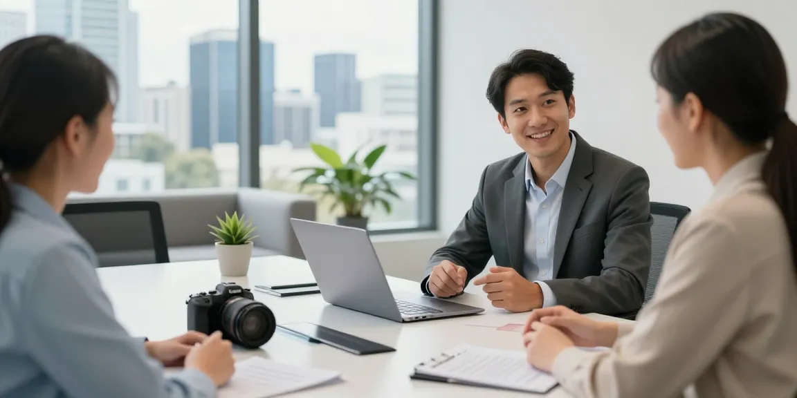 Accountant Blacktown assisting a client in a modern office environment with financial documents.