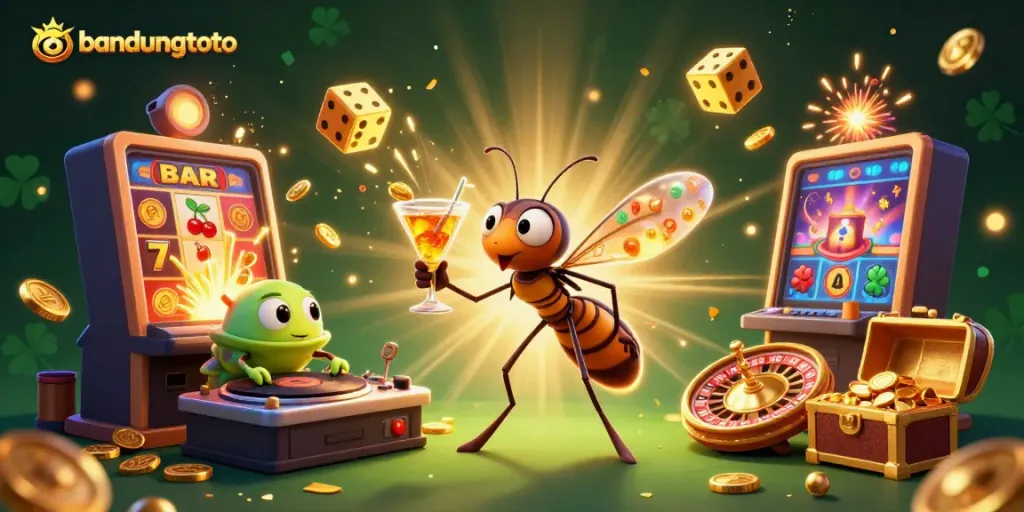 Experience the excitement of bandungtoto's casino world with vibrant characters and dynamic gaming elements.