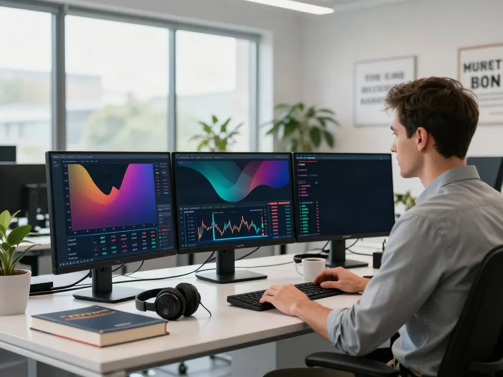 Traders at tradingview官网 analyzing market data in a modern workspace.
