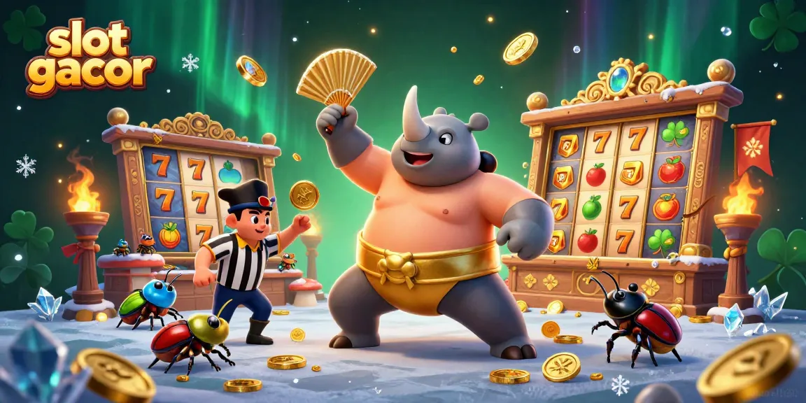 Menangkan slot gacor dengan keajaiban 3D dari juara kejuaraan sumo dan koin emas yang terbang.