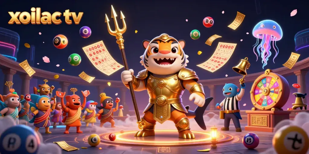 Engage in dynamic betting excitement with xoilac tv in a vibrant underwater colosseum.