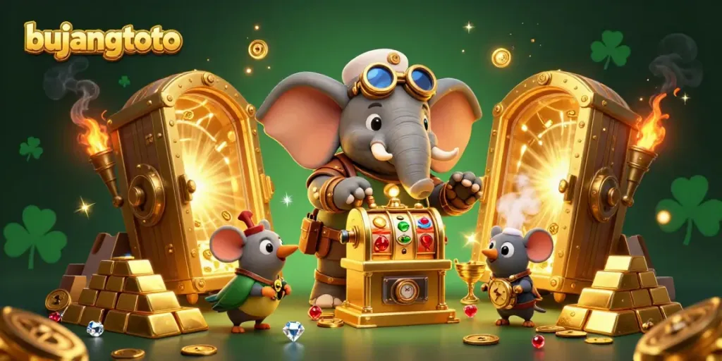 Spin the golden slot machine with bujangtoto and win big amid treasures and enchanted elements.