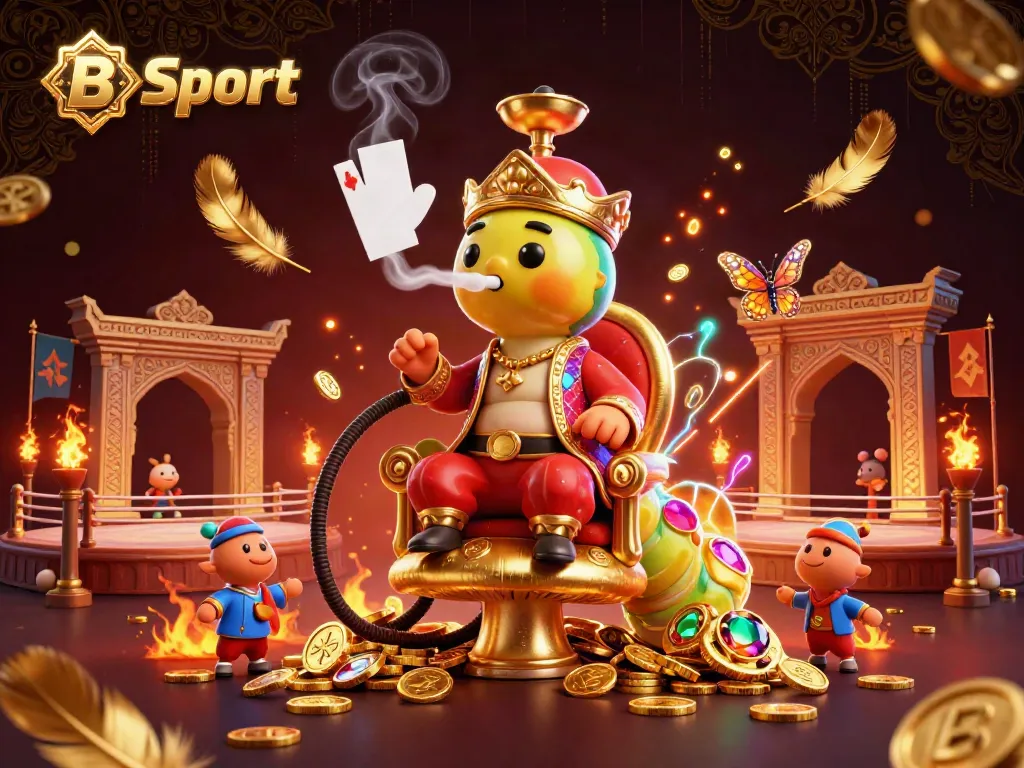 Experience dynamic games at Bsport with a vibrant illustration featuring an energetic character scene.