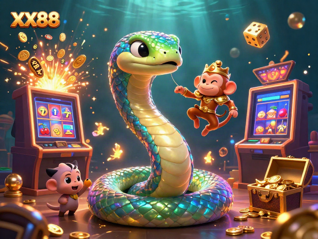 Experience the thrill of XX88's magical casino adventure with vibrant characters and spectacular slot elements.
