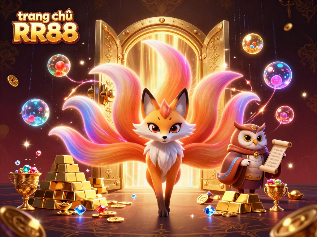 Experience the exciting world of trang chủ RR88 with vibrant characters and rich casino elements.