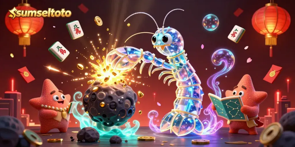 Experience Sumseltoto's thrilling wins with galactic samurai in a vibrant casino atmosphere.