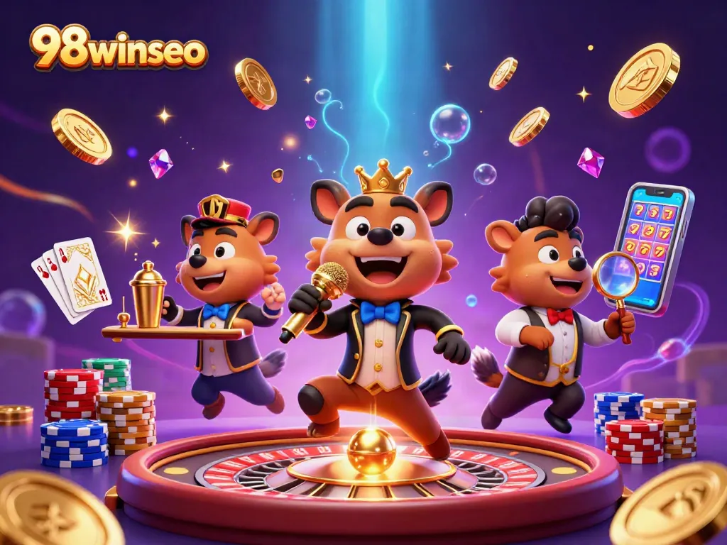 Experience thrilling gameplay at 98winseo with vibrant casino activities and engaging characters.