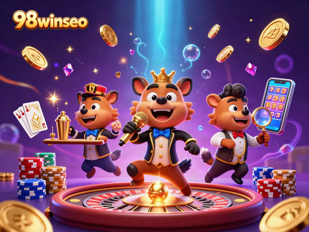 Experience thrilling gameplay at 98winseo with vibrant casino activities and engaging characters.