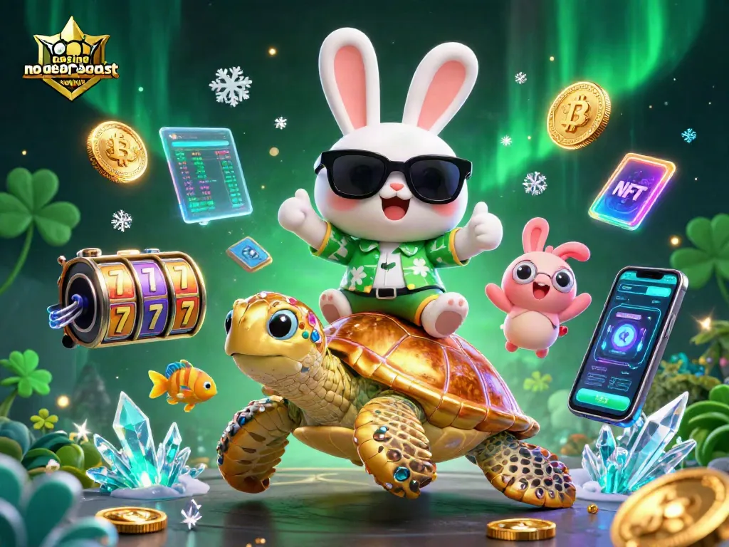 Engage with the limitless casino no deposit bonus, featuring dynamic characters, crypto elements, and vibrant casino activities.